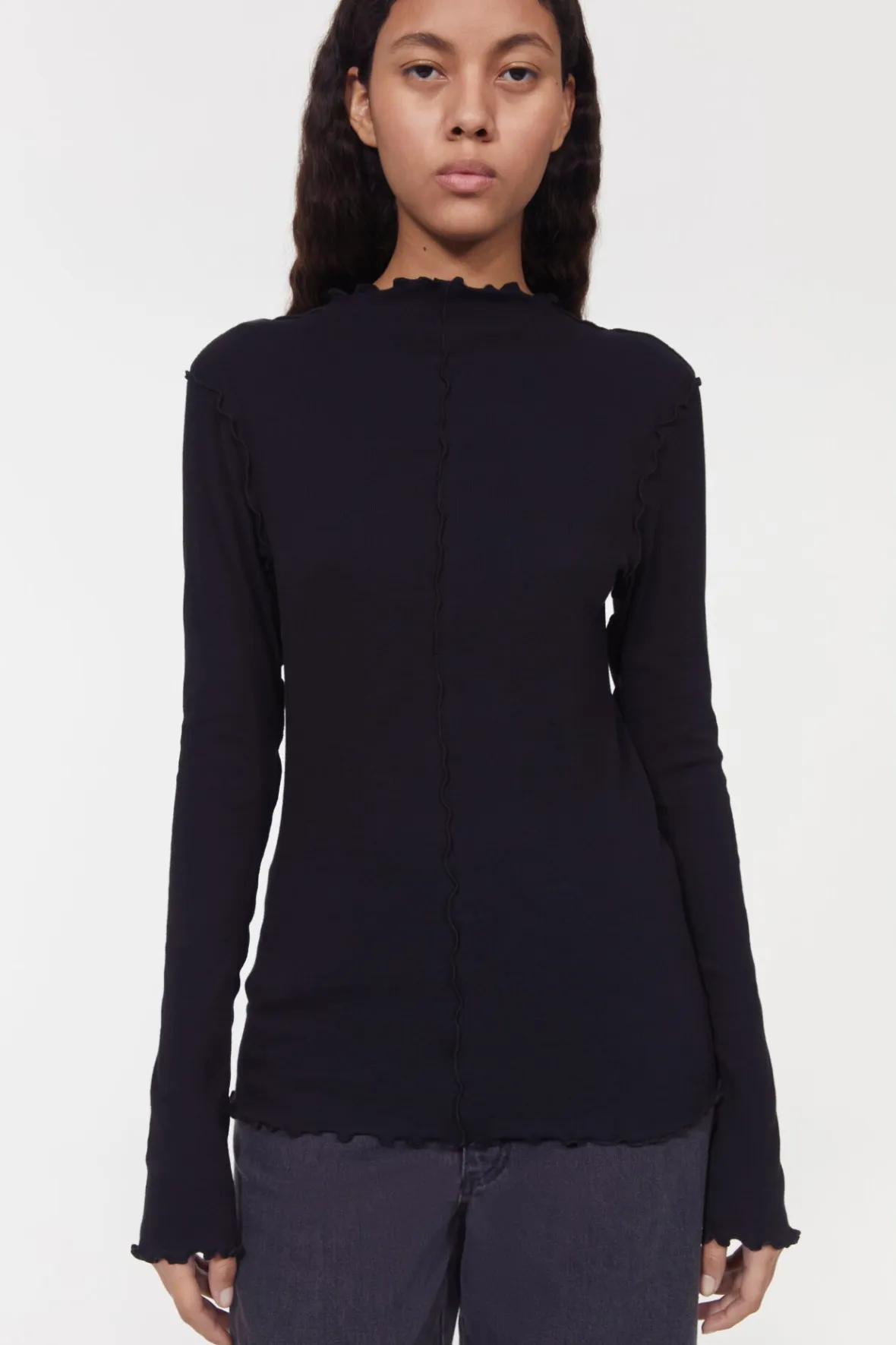 columbina_rib_jersey_top_2.webp Sale Columbina Rib Jersey Top Women Tops