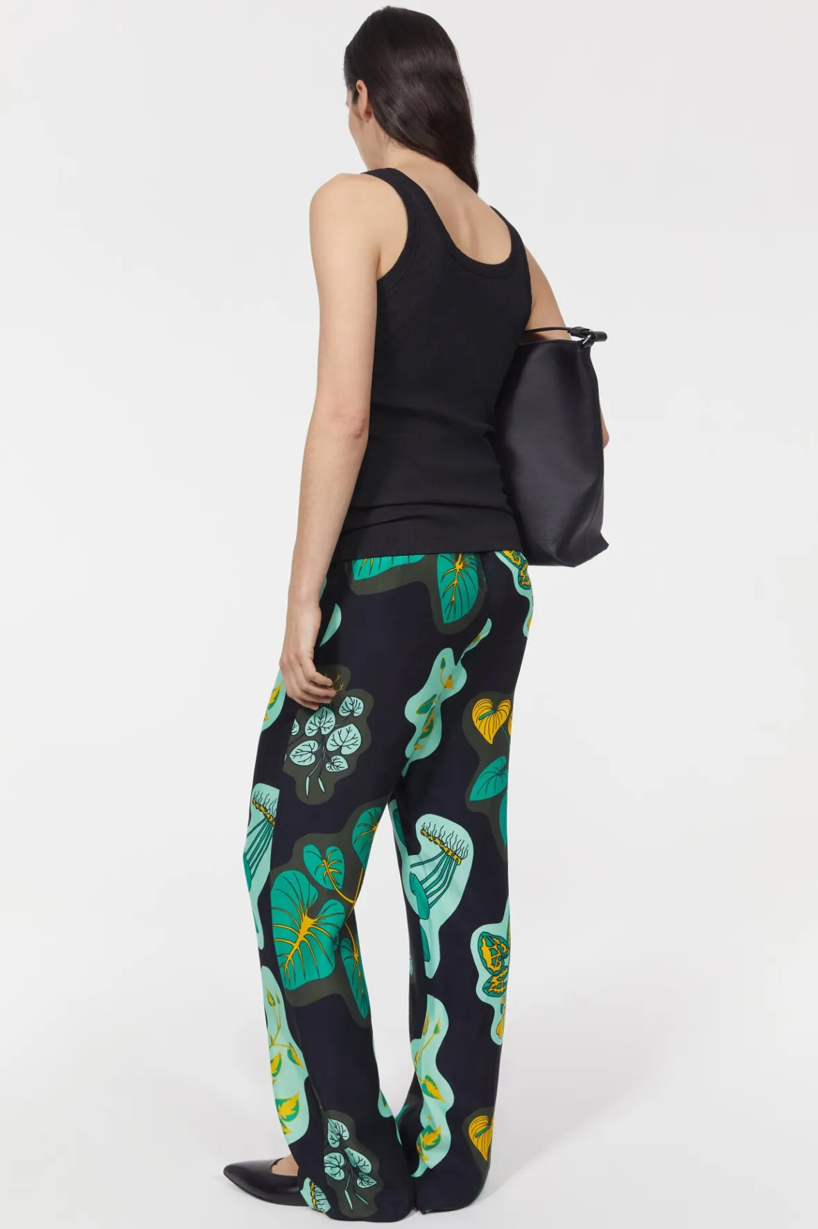 lunara_leaf_pants_3.webp Shop Lunara Leaf Pants Women Trousers